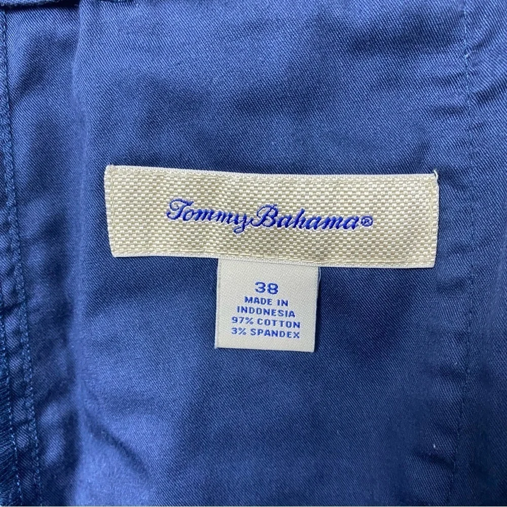 Tommy Bahama Boracay 10” Bermuda Shorts Size 38 in Blue Vacation Summer Resort